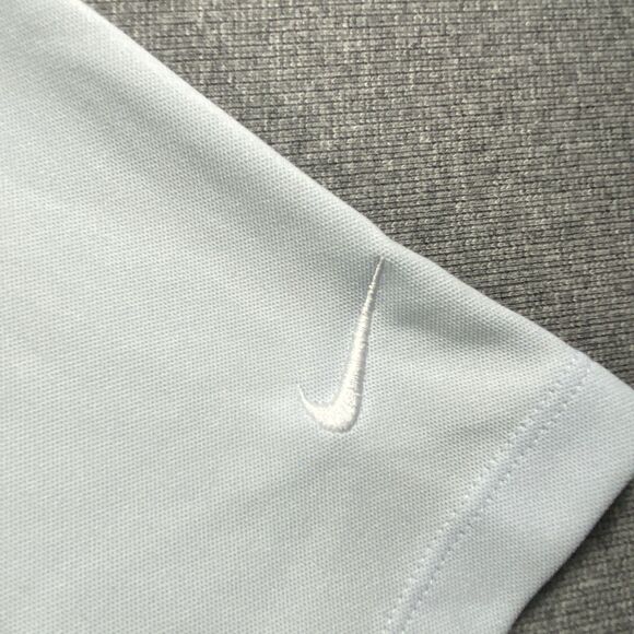Nike Performance Polo Shirt  With  Logo Light Blue Mens XL - Picture 3 of 5